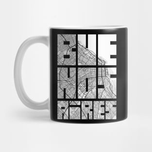 Buenos Aires, Argentina City Map Typography - Light Mug